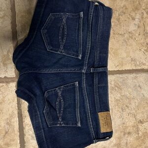 Abercrombie & Fitch Dark Wash Denim Mini Shorts | Size 0 / 25